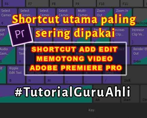 judul shortcut add edit premiere pro